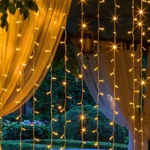 1.5Mtr LED Curtain Lights Warm White