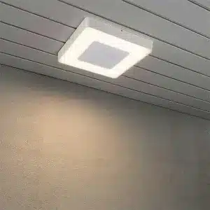 Adjustable Colour Square Outdoor Ceiling Light