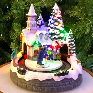 Christmas Village Musical Scene Decoration