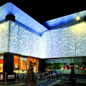 LED Curtain Lights 10M Ice White and Warm White