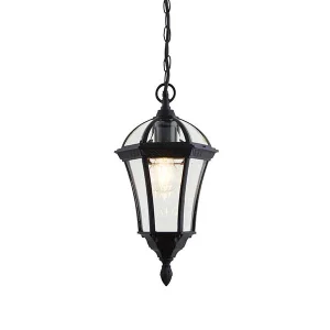 Matt Black Outdoor Hanging Lantern | Outdoor Lanterns