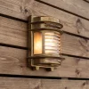 Solid Brass Ribbed Glass Coastal Light