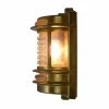 Solid Brass Ribbed Glass Coastal Light