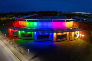 National Aquatic Centre Outdoor Colour Changing Lights