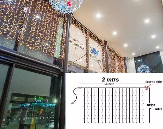 Indoor Curtain Lights 1.5Mtr