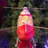 Santa Helicopter Christmas Table Top Decoration