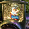 Water Lantern Green Tractor Christmas Table Top Decoration