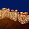 Large gift box set with 400 LED lights for indoor and outdoor Christmas Decoration