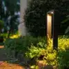 9W Black Outdoor Bollard Path Light