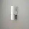 Up & down white outdoor wall light for garden, porch and entryway