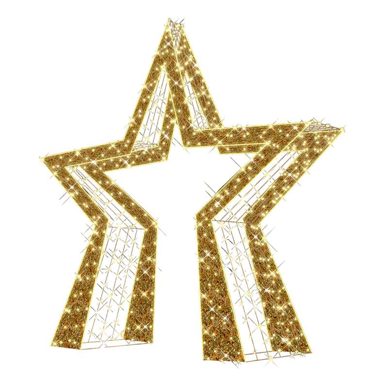 Christmas star photo selfie decoration feature