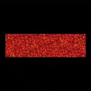 Giant red ribbon section 2D Christmas decoration