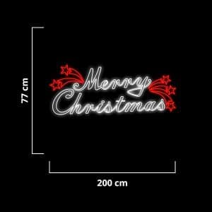 Merry Christmas Stars 2D Outdoor Decoration