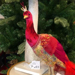 Peacock Christmas Decoration Feature