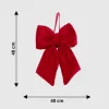 Red Velvet Christmas Bow 48CM