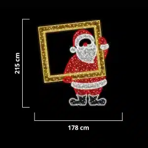 Santa Picture Frame Selfie Outdoor Christmas Decoration