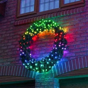 Twinkly Pre-Lit Large Outdoor Christmas Wreath 150CM