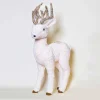 White Standing Deer Christmas Decoration Feature