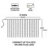 LED Curtain Lights 6M Warm White With Ice White Flash Measurements