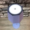 Touch control rechargeable table lamp in blue colour for indoor and outdoor use