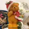 Christmas Teddy Bear With Baubles Decoration