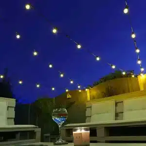 15 LED Connectable Clear Bulbs Festoon Lights