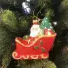 Santa in Sleigh Christmas Tree Decoration