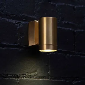 Antique brass coastal outdoor wall light