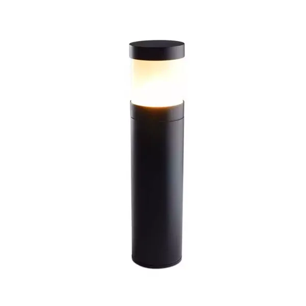 Black Coated Aluminium Garden Bollard Light