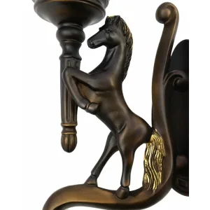 Right Horse Garden Wall Light