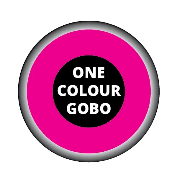 one colour custom gobo